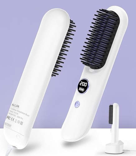 Hair straightening brush - straightening,